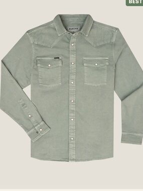 Poncho Outdoors Men’s denim shirt - L- NWOT